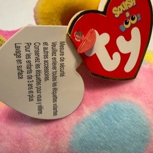 Ty Squish-a-Boos Pink and Yellow Plush